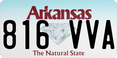 AR license plate 816VVA