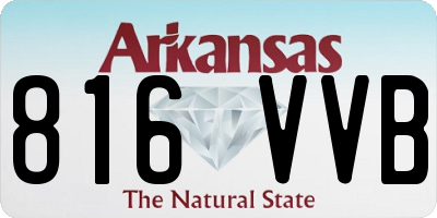 AR license plate 816VVB