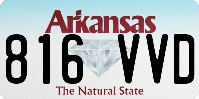 AR license plate 816VVD