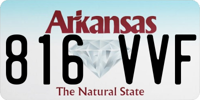 AR license plate 816VVF