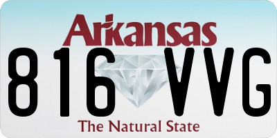 AR license plate 816VVG