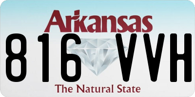 AR license plate 816VVH