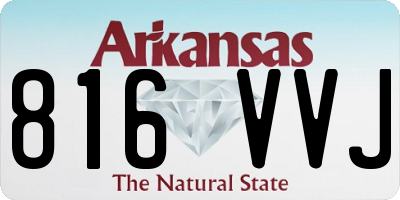 AR license plate 816VVJ