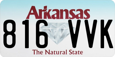 AR license plate 816VVK