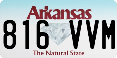AR license plate 816VVM