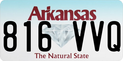 AR license plate 816VVQ
