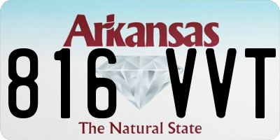 AR license plate 816VVT