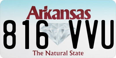 AR license plate 816VVU