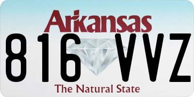 AR license plate 816VVZ