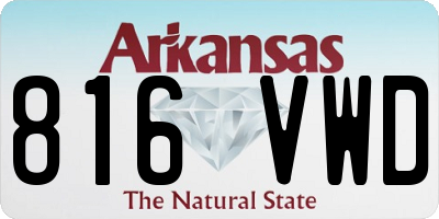 AR license plate 816VWD