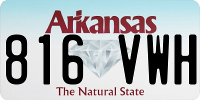 AR license plate 816VWH