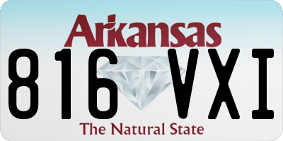 AR license plate 816VXI