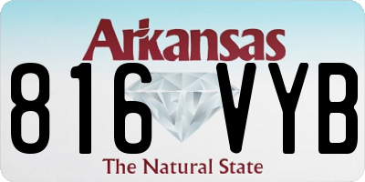 AR license plate 816VYB