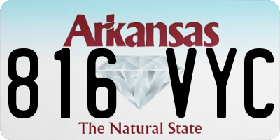 AR license plate 816VYC