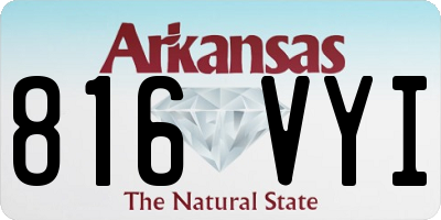 AR license plate 816VYI