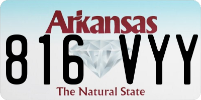 AR license plate 816VYY