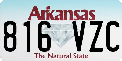 AR license plate 816VZC