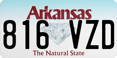 AR license plate 816VZD