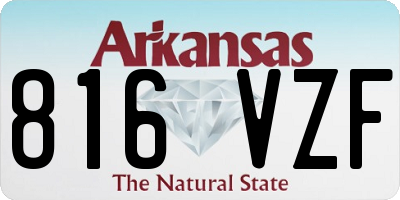 AR license plate 816VZF