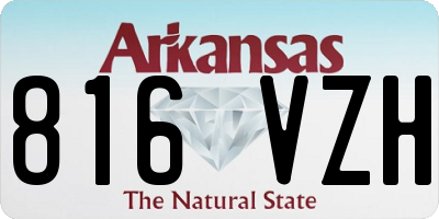 AR license plate 816VZH