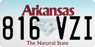 AR license plate 816VZI