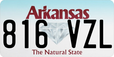 AR license plate 816VZL
