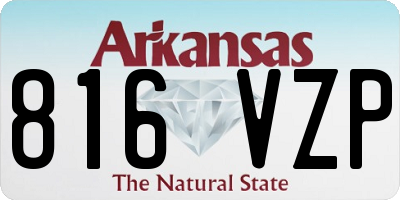 AR license plate 816VZP