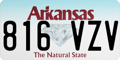 AR license plate 816VZV