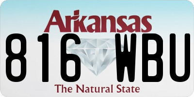 AR license plate 816WBU