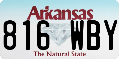 AR license plate 816WBY