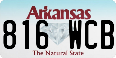 AR license plate 816WCB