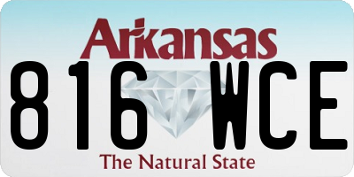 AR license plate 816WCE