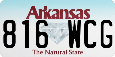 AR license plate 816WCG