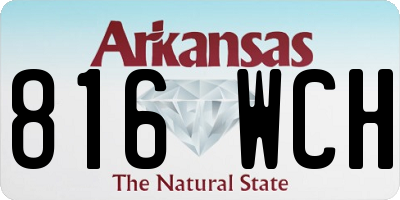 AR license plate 816WCH