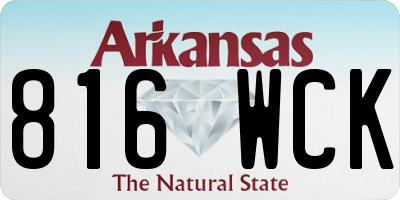 AR license plate 816WCK