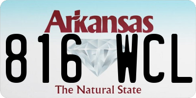 AR license plate 816WCL