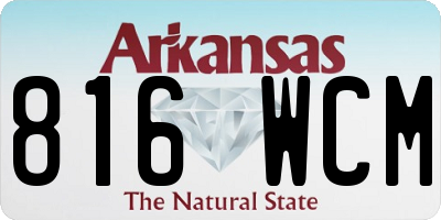 AR license plate 816WCM