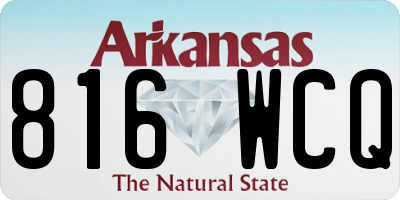 AR license plate 816WCQ