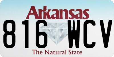 AR license plate 816WCV