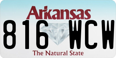 AR license plate 816WCW
