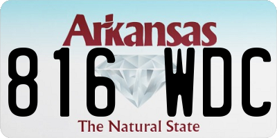 AR license plate 816WDC