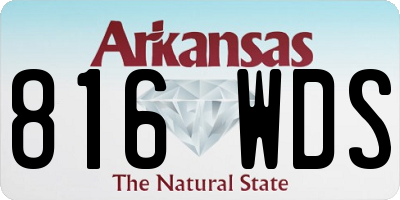 AR license plate 816WDS