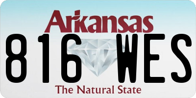 AR license plate 816WES