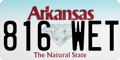 AR license plate 816WET