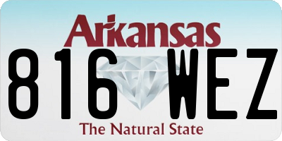 AR license plate 816WEZ