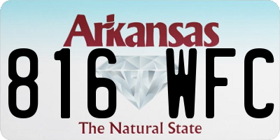 AR license plate 816WFC
