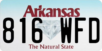 AR license plate 816WFD
