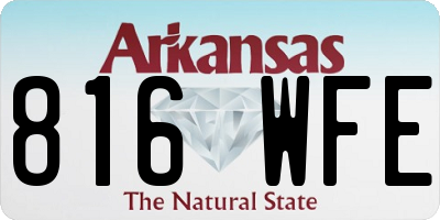 AR license plate 816WFE