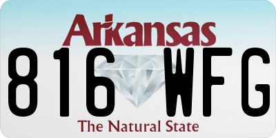 AR license plate 816WFG