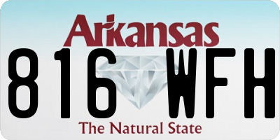 AR license plate 816WFH